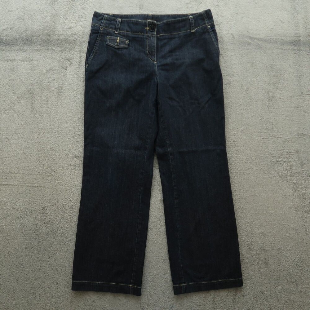 Talbots Jeans Women's Size 12 Blue High-Rise Signature Flare Denim 32" Inseam